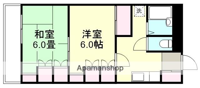 サンクレスト老松(2K/4階)の間取り写真