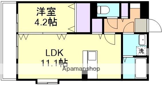 クレールコート1(1LDK/2階)の間取り写真