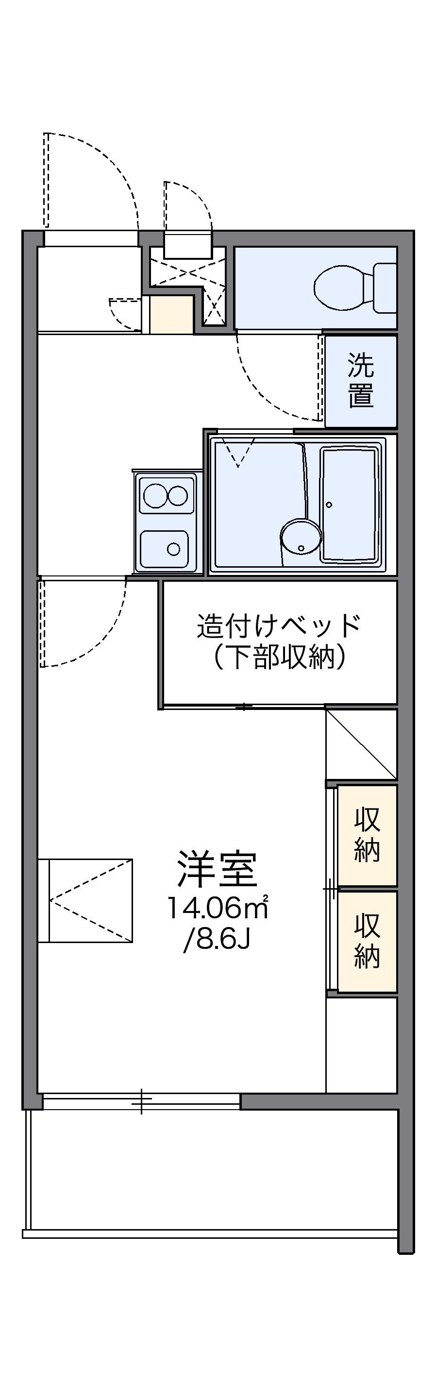 レオパレスカサ エスペランサ(1K/3階)の間取り写真