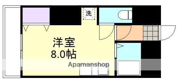 エストレーラ倉敷(ワンルーム/1階)の間取り写真