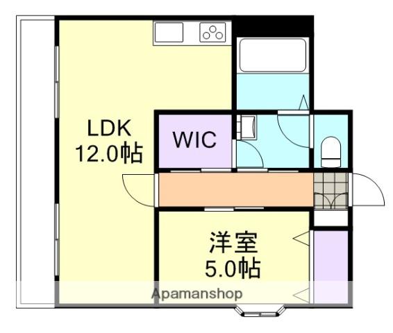 エストレーラ倉敷(1LDK/7階)の間取り写真