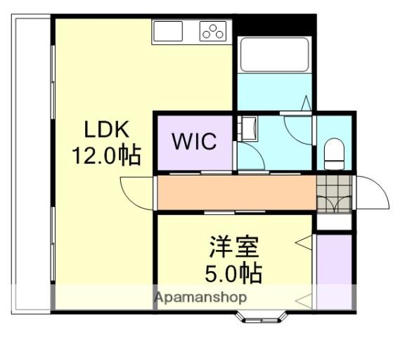 エストレーラ倉敷(1LDK/6階)の間取り写真