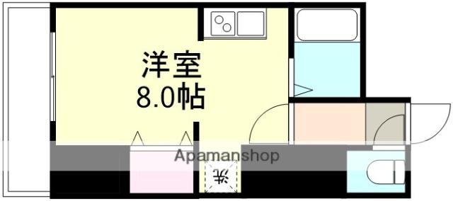 エストレーラ倉敷(ワンルーム/2階)の間取り写真