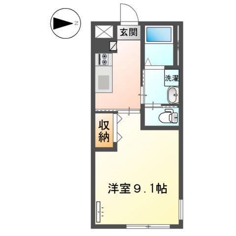 メゾン サフィール(1K/2階)の間取り写真