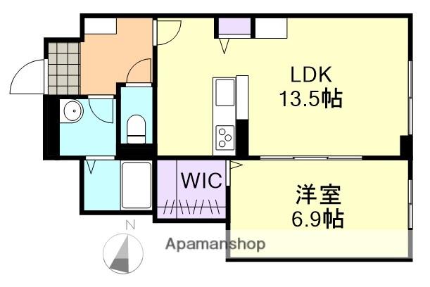 ヴィーロ キャピターレ(1LDK/1階)の間取り写真