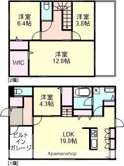 水島臨海鉄道 弥生駅 徒歩20分 2階建 築11年(4LDK)の間取り写真
