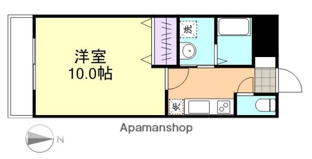 フジパレス(1K/4階)の間取り写真