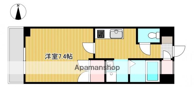 ジュネス天領Ⅱ(1K/2階)の間取り写真