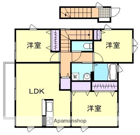 グランドールⅡE棟(3LDK/2階)の間取り写真