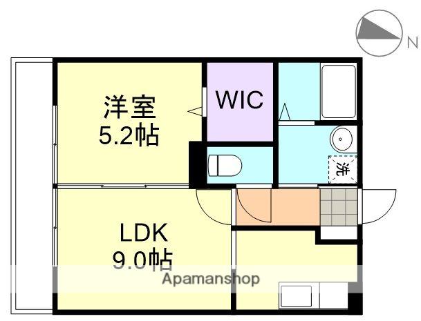 荘(1LDK/2階)の間取り写真