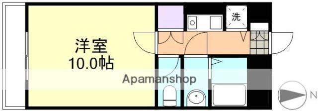 シティーガーデンオオヤマ(1K/2階)の間取り写真