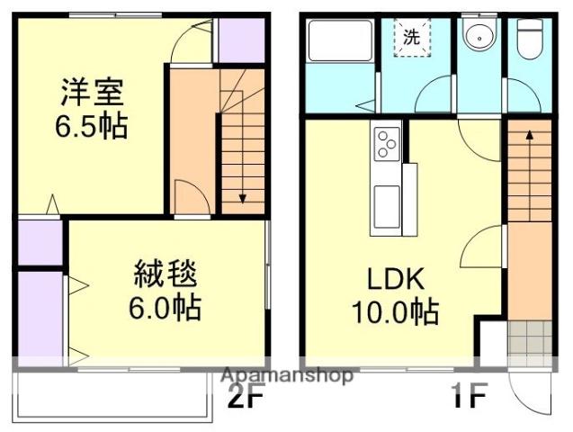サンポートＮ(2LDK)の間取り写真