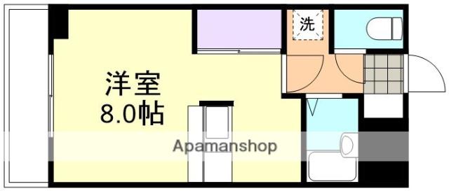 プレアール笹沖(ワンルーム/1階)の間取り写真