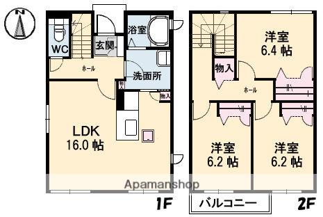 山陽本線 倉敷駅 徒歩32分 2階建 築16年(3LDK)の間取り写真