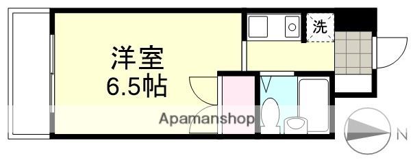 アルカディア倉敷(ワンルーム/4階)の間取り写真