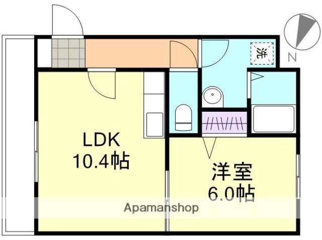 マリベールONO(1LDK/3階)の間取り写真