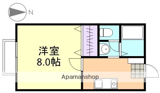 セジュール大樹(1K/1階)の間取り写真