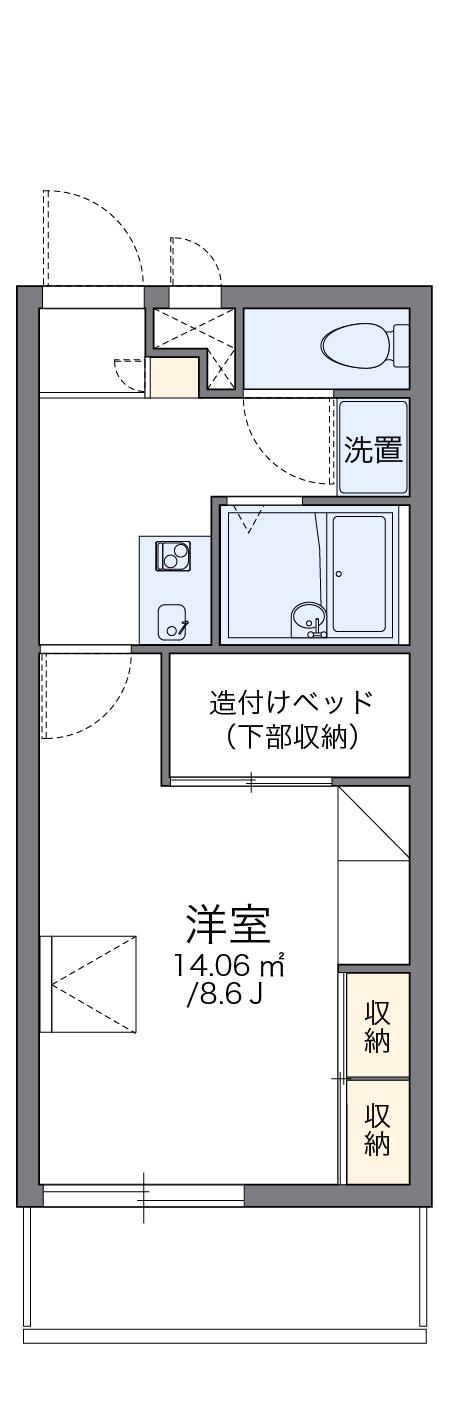 レオパレスアゼリア(1K/2階)の間取り写真