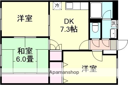 メゾン エトワール(3DK/2階)の間取り写真