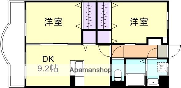 メゾン エトワール(2DK/2階)の間取り写真