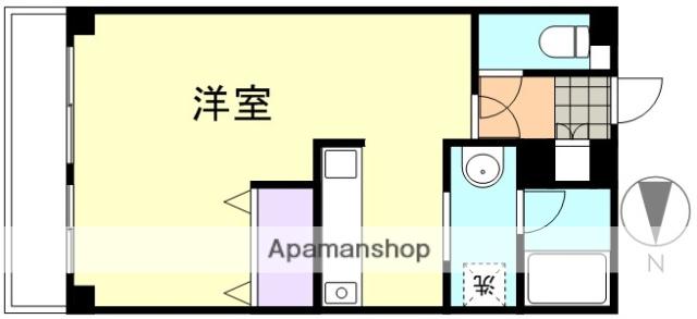 ジュメル倉敷(ワンルーム/6階)の間取り写真