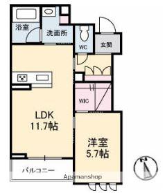 ピゴラーレⅠ(1LDK/2階)の間取り写真