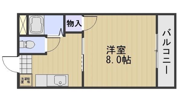 ロイヤル神田(1K/1階)の間取り写真