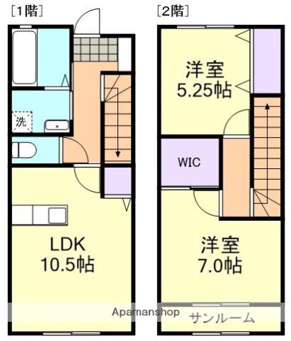 タラッサ(2LDK/1階)の間取り写真