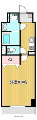 S PLACE BLD(1K/5階)の間取り写真