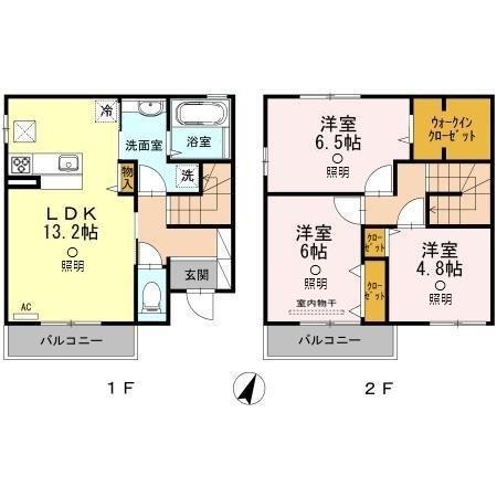 モン・トルチュ(3LDK)の間取り写真