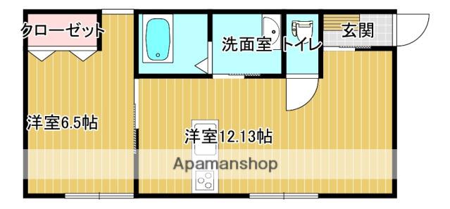 AZUL(1LDK/1階)の間取り写真