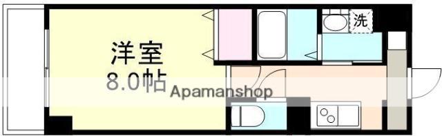 SHERANGE(1K/5階)の間取り写真