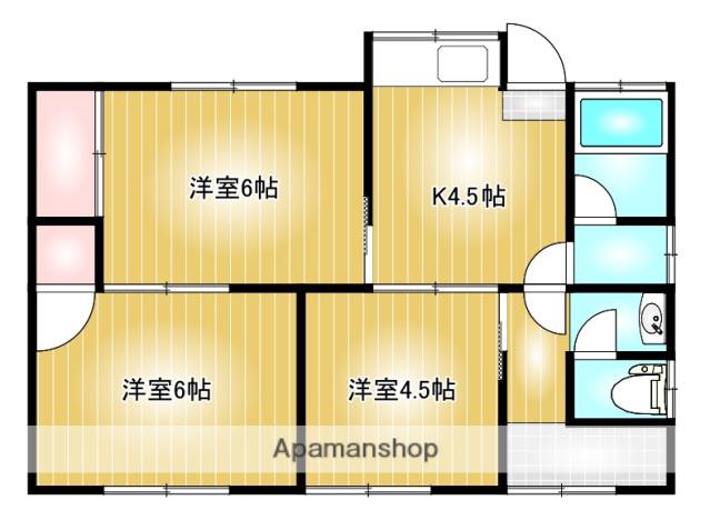 水島臨海鉄道 西富井駅 徒歩14分 1階建 築43年(3K)の間取り写真