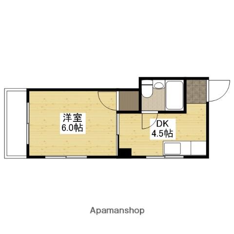 メゾン横川(1DK/3階)の間取り写真