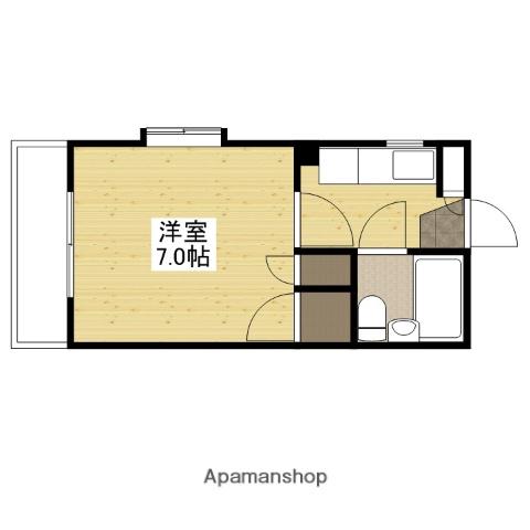 第3松岡ビル(1K/4階)の間取り写真