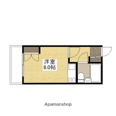 クレセント小町(ワンルーム/5階)の間取り写真