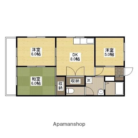 ソフィアコート古江西町(3DK/4階)の間取り写真