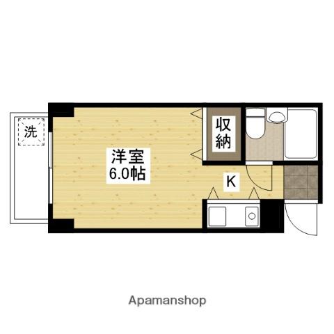 キューブ井口台(ワンルーム/5階)の間取り写真