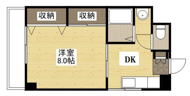 セクション洋光台(1DK/3階)の間取り写真