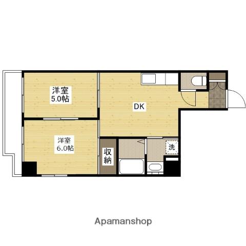 ユナイテッドMKビル(2DK/7階)の間取り写真