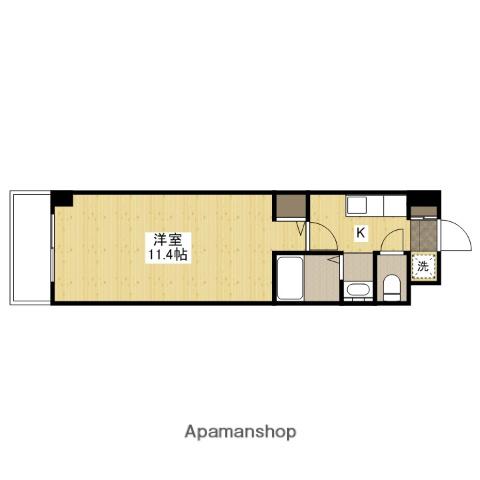 シャルマン財官Ⅰ(1K/2階)の間取り写真