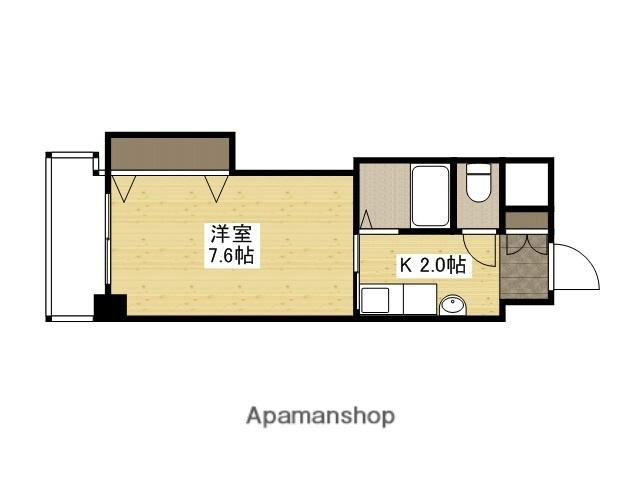 関本大町ビル(1K/6階)の間取り写真