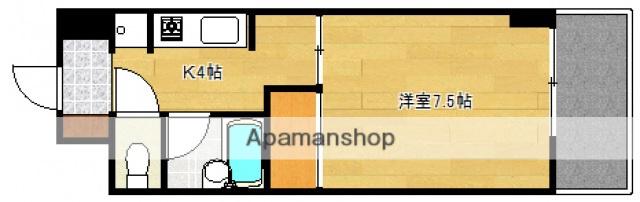 エルプエンテ(1K/5階)の間取り写真