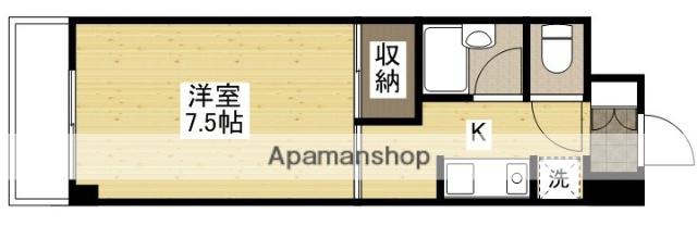 エルプエンテ(1K/2階)の間取り写真