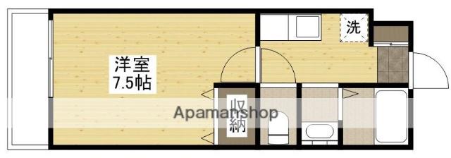 オレンジハウス(1K/2階)の間取り写真