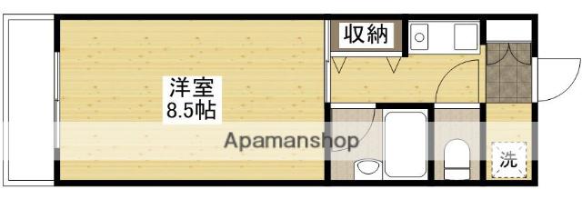 メゾンドタムロ(1K/4階)の間取り写真