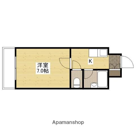 Fビル井口(1K/3階)の間取り写真