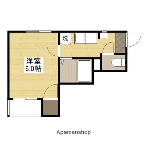 メルシー藤村(1K/2階)の間取り写真