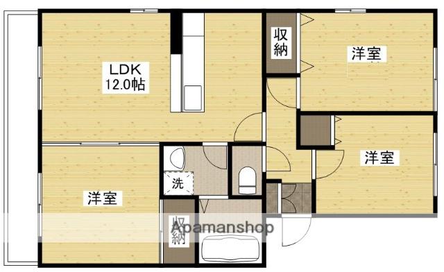 ルミエル(3LDK/3階)の間取り写真