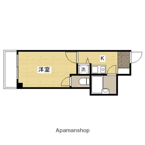 キャステール西川口(1K/5階)の間取り写真